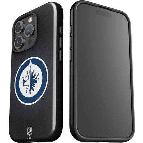 NHL Winnipeg Jets Black Background iPhone 16 Pro Max Impact Case