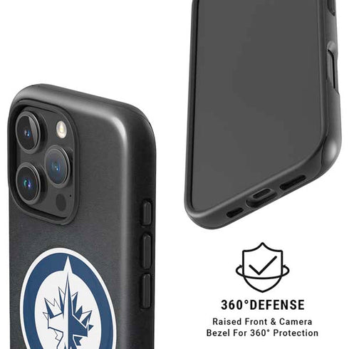 NHL Winnipeg Jets Black Background iPhone 16 Pro Max Magsafe Impact Case