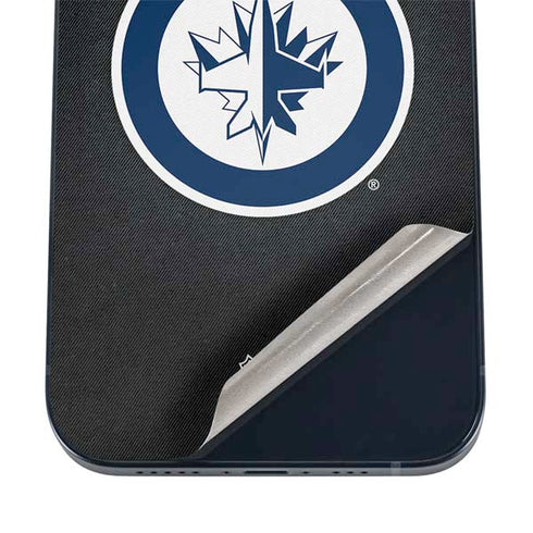NHL Winnipeg Jets Black Background iPhone 16 Skin