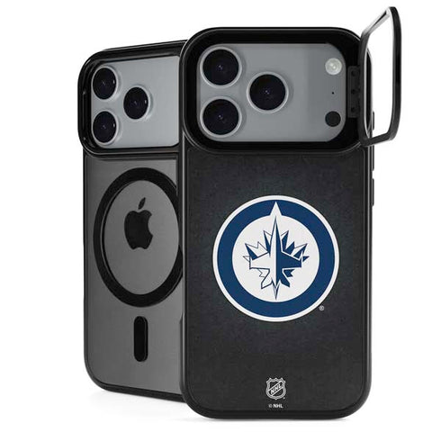 NHL Winnipeg Jets Black Background iPhone 18 Pro Kickstand Case
