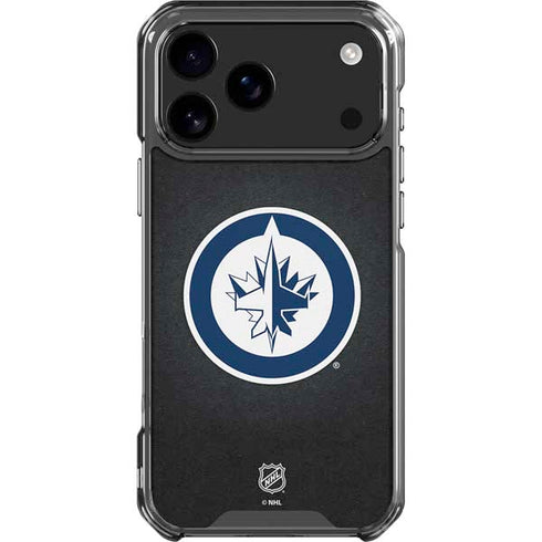 NHL Winnipeg Jets Black Background iPhone 18 Pro Max Clear Case