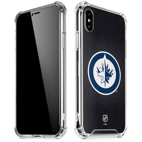 NHL Winnipeg Jets Black Background iPhone X/XS Clear Case