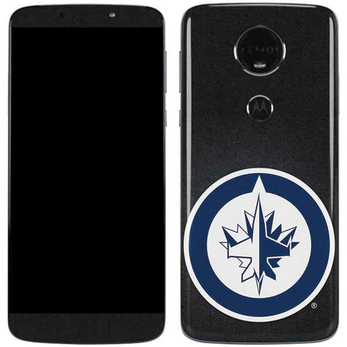 NHL Winnipeg Jets Black Background Moto E5 Plus Skin