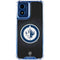 NHL Winnipeg Jets Black Background Moto G 5G (2024) Clear Case