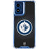 NHL Winnipeg Jets Black Background Moto G 5G (2024) Clear Case