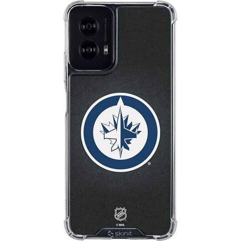 NHL Winnipeg Jets Black Background Moto G Power 5G (2024) Clear Case