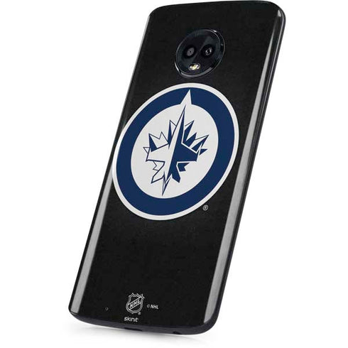 NHL Winnipeg Jets Black Background Moto G6 Skin