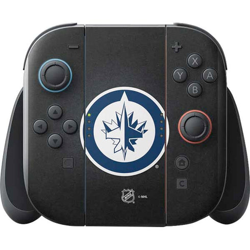 NHL Winnipeg Jets Black Background Nintendo Switch 2 (2025) with Joy-Con Skin