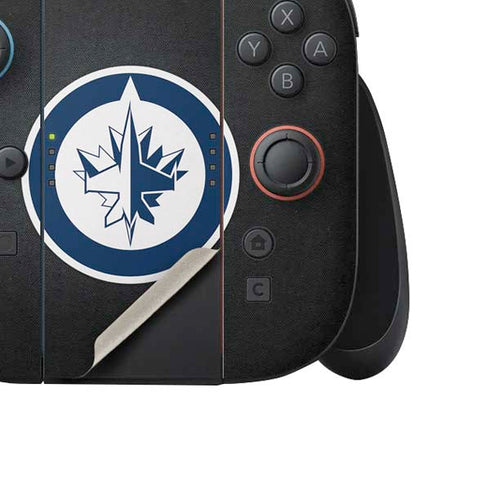 NHL Winnipeg Jets Black Background Nintendo Switch 2 (2025) Joy-Con Controller Skin