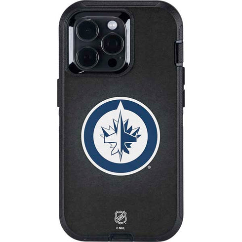 NHL Winnipeg Jets Black Background Otterbox Defender iPhone Skin