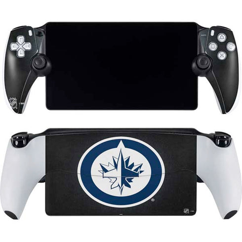 NHL Winnipeg Jets Black Background PlayStation Portal Remote Player Skin