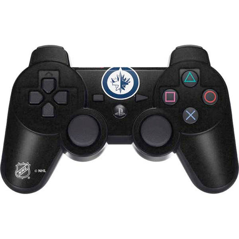 NHL Winnipeg Jets Black Background PS3 Dual Shock wireless controller Skin