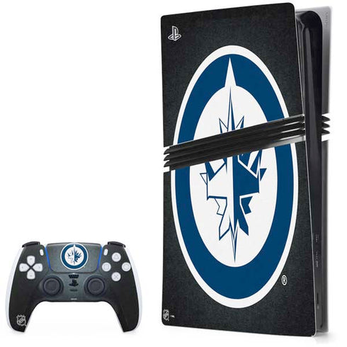 NHL Winnipeg Jets Black Background PS5 Pro Bundle Skin