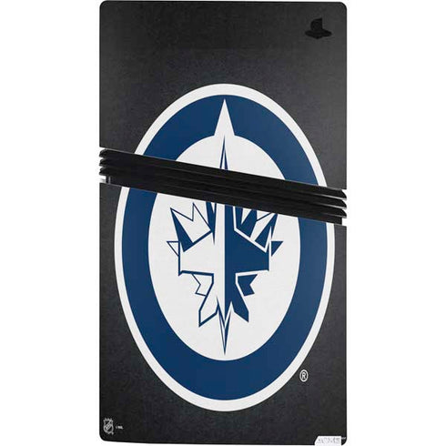 NHL Winnipeg Jets Black Background PS5 Pro Console Skin