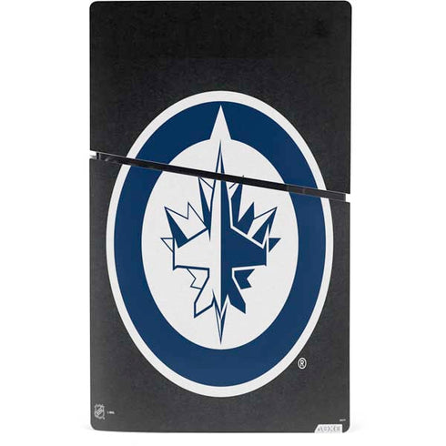 NHL Winnipeg Jets Black Background PS5 Slim Digital Edition Console Skin