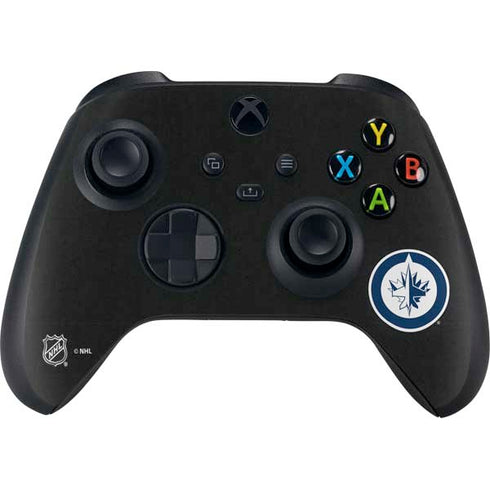 NHL Winnipeg Jets Black Background Xbox Series X Controller Skin