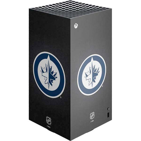 NHL Winnipeg Jets Black Background XBox Series X Digital Edition Console Skin