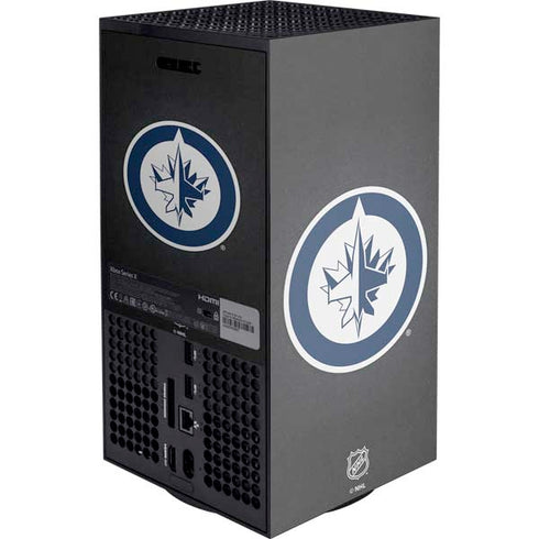 NHL Winnipeg Jets Black Background XBox Series X Digital Edition Console Skin