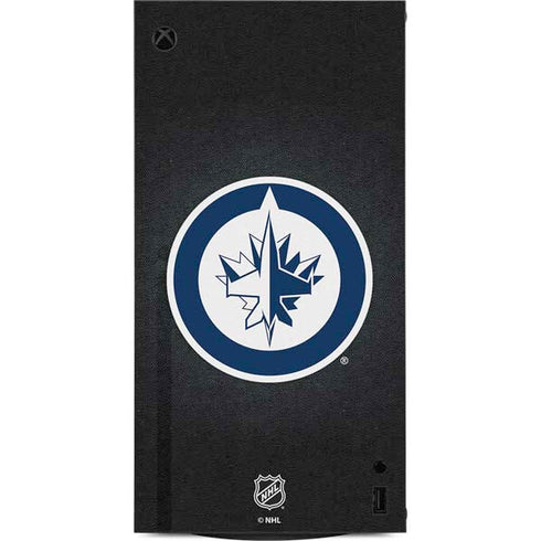 NHL Winnipeg Jets Black Background XBox Series X Digital Edition Console Skin