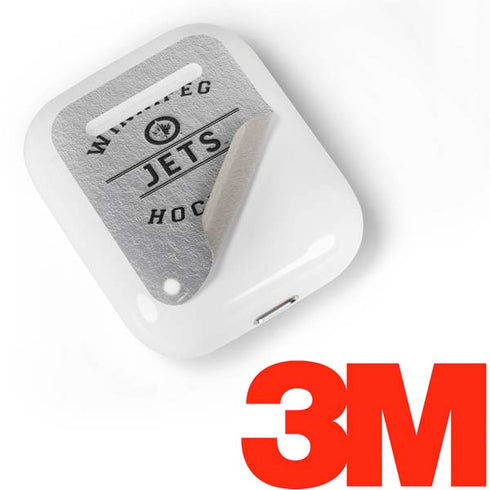 NHL Winnipeg Jets Black Text Apple AirPods Skin