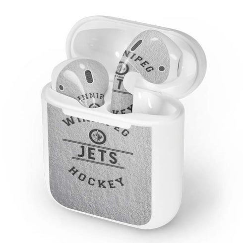 NHL Winnipeg Jets Black Text Apple AirPods Skin