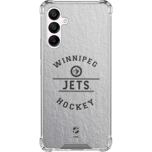 NHL Winnipeg Jets Black Text Galaxy A16 5G Clear Case