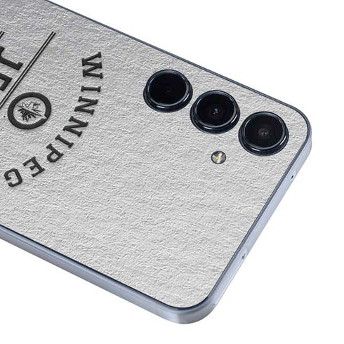 NHL Winnipeg Jets Black Text Galaxy A55 5G Skin