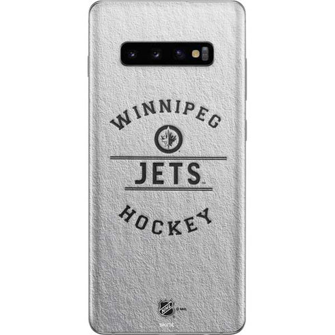 NHL Winnipeg Jets Black Text Galaxy S10 Plus Skin
