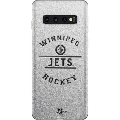 NHL Winnipeg Jets Black Text Galaxy S10 Skin