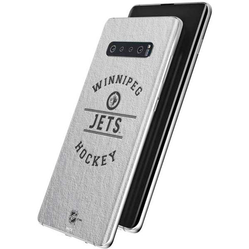 NHL Winnipeg Jets Black Text Galaxy S10 Skin