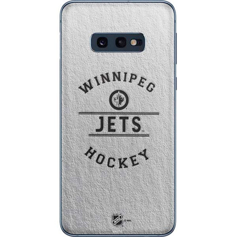 NHL Winnipeg Jets Black Text Galaxy S10e Skin