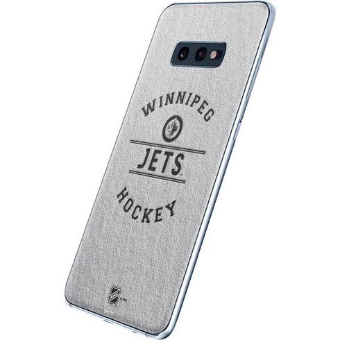 NHL Winnipeg Jets Black Text Galaxy S10e Skin