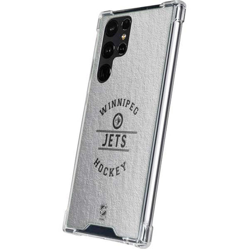 NHL Winnipeg Jets Black Text Galaxy S23 Ultra Clear Case