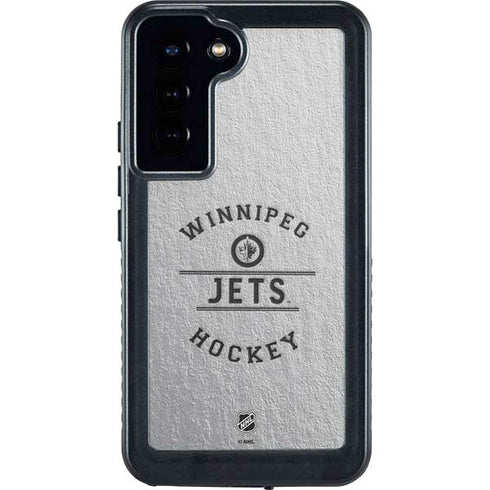 NHL Winnipeg Jets Black Text Galaxy S24 Plus Waterproof Case