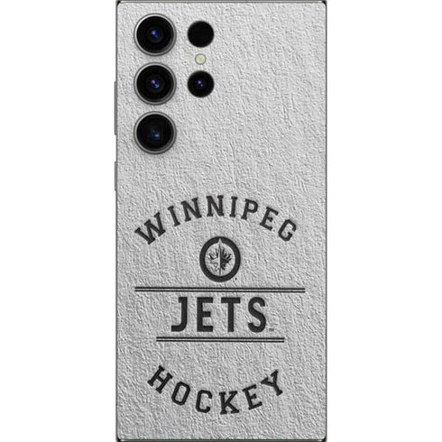 NHL Winnipeg Jets Black Text Galaxy S25 Ultra Skin