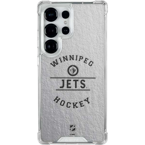 NHL Winnipeg Jets Black Text Galaxy S25 Ultra Clear Case