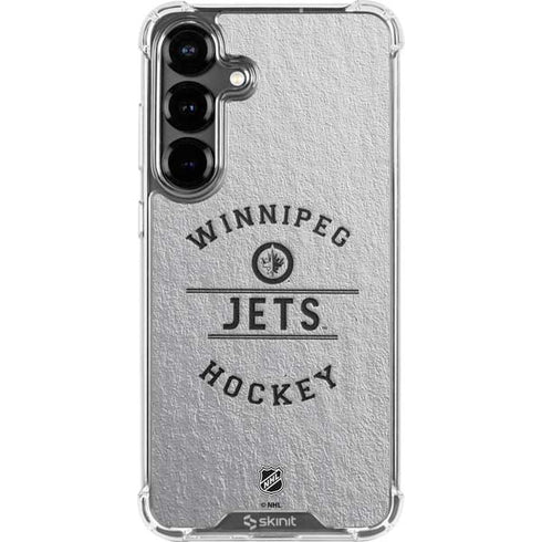 NHL Winnipeg Jets Black Text Galaxy S26 Plus Clear Case