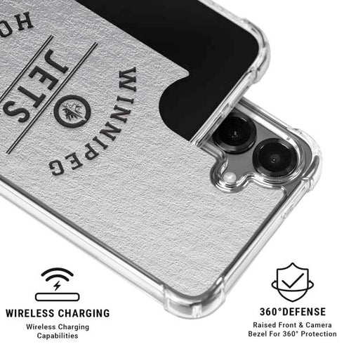 NHL Winnipeg Jets Black Text Galaxy S26 Plus Clear Case