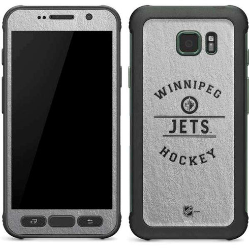 NHL Winnipeg Jets Black Text Galaxy S7 Active Skin