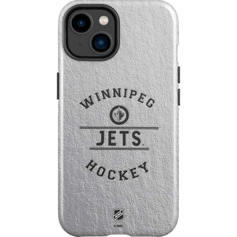 NHL Winnipeg Jets Black Text iPhone 15 Impact Case