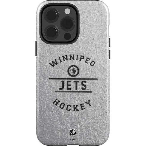 NHL Winnipeg Jets Black Text iPhone 15 Pro Impact Case