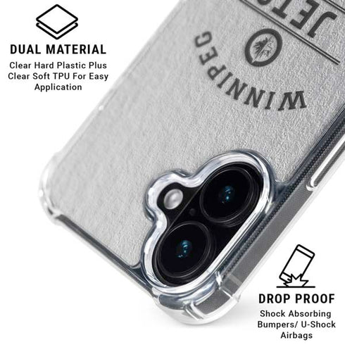 NHL Winnipeg Jets Black Text iPhone 16 MagSafe Case