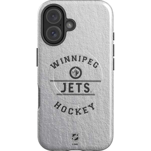 NHL Winnipeg Jets Black Text iPhone 16 Magsafe Impact Case