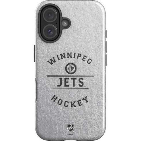 NHL Winnipeg Jets Black Text iPhone 16 Plus Impact Case