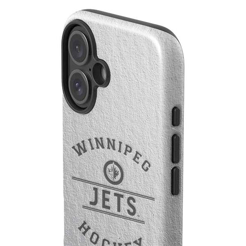 NHL Winnipeg Jets Black Text iPhone 16 Plus Impact Case