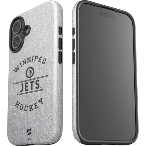 NHL Winnipeg Jets Black Text iPhone 16 Plus Impact Case