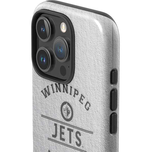 NHL Winnipeg Jets Black Text iPhone 16 Pro Impact Case
