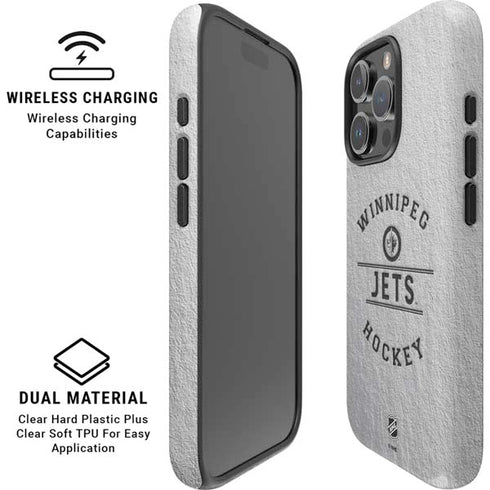 NHL Winnipeg Jets Black Text iPhone 16 Pro Magsafe Impact Case