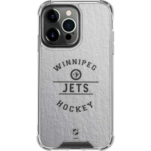 NHL Winnipeg Jets Black Text iPhone 16 Pro Max Clear Case