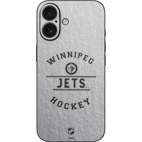 NHL Winnipeg Jets Black Text iPhone 16 Skin